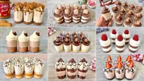 9 Quick and Easy NO BAKE Dessert Shots Recipes. Easy and Yummy mini dessert cups.
