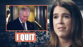 I QUIT!⛔ Princess Eugenie QUITS Royal Family! Charles In PAIN As SLIMMED DOWN Monarchy Falling Apart