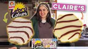 I Tried Making Homemade Zebra Cakes | Claire Recreates