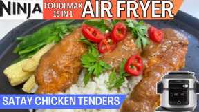 SATAY CHICKEN TENDERS *AIR FRYER* | NINJA FOODI Recipe | Indonesian inspired Meal | Peanut Sauce