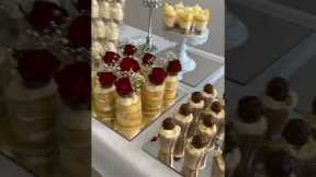 wedding dessert table/wedding desserts/party appetizers