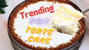 Trending 5 in 1 Torte Cake Recipe Gone Viral | White Chocolate Dream Cake #TorteCake #DreamCake