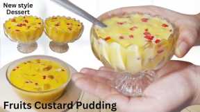 Simple and Easy Fruit Custard Pudding Recipes | Pudding Siam Dan | The Most Popular Dessert