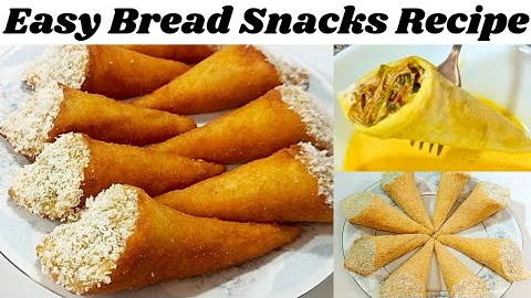 Crunchy Bread Roll Recipe | Stuffed Bread Snacks | Evening Snacks Recipe | New Chicken Snacks Recipe
