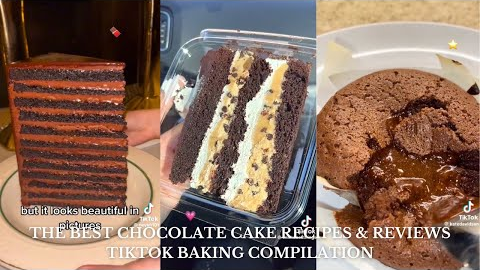 The BEST Chocolate Cake Recipes & Taste Tests 🍫💝 | Aesthetic Baking TikTok Compilations