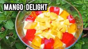 Mango Delight Recipe || Easy Sweet Recipe At Home || Easiest Dessert Recipe