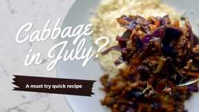 Tasty and easy Cabbage and ground beef stir fry