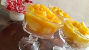 Mango Delight|Eassy Mango dessert recipes #dessert #custard