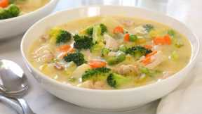 Creamy Chicken Soup with Vegetables | Hearty & Nutritious Fall Recipes