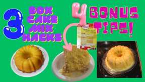 3 Box Cake Mix Hacks & 4 Bonus Tips for Your Best Cake EVER!