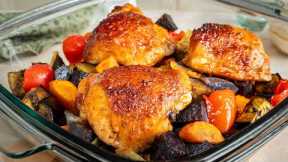 This is the tastiest recipe for chicken thighs! Simple and quick family dinner!