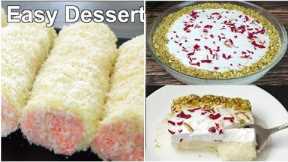 5 Mins 2 Easy Dessert recipes | No Bake, No Egg, Easy and Quick Recipes | Desset Recipe | Fine chefs