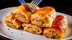 This is the tastiest recipe for Chicken Rolls in Pastry! Simple and quick family dinner!