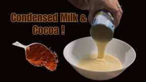 Condensed Milk Cocoa, Easy Recipe!  No Bake Incredibly Delicious Dessert (4 Ingredient)