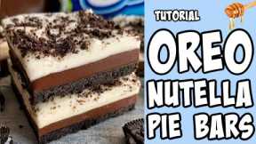 Oreo Nutella Pie Bars! Recipe tutorial #Shorts