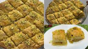 Famous Middle Eastern Dessert-Nutty Turkish Baklava With Home Made phyllo Sheet | Baklava Recipe