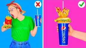 SMART FAST FOOD HACKS || Cool Life Hacks with Your Favorite Food and Funny Situations by 123GO! FOOD