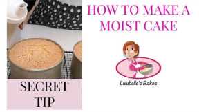 How to make moist cakes