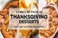 30 Easy THANKSGIVING DESSERTS You