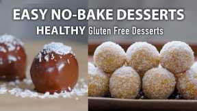 HEALTHY NO BAKE DESSERTS ready in 10 minutes | Easy Vegetarian and Vegan Recipes