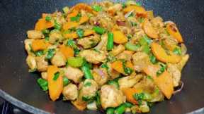 MOST DELICIOUS CHICKEN AND VEGETABLE SAUTE! SUPER EASY, QUICK AND SIMPLE RECIPE!