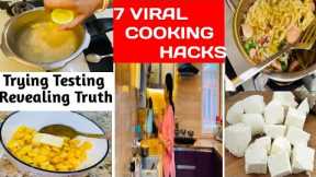 7 Viral cooking Tips// Trying These Viral Cooking Hacks... Do They Actually work or not/Cooking Tips