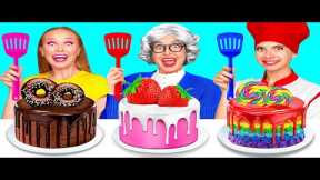 Me vs Grandma Cooking Challenge | Tasty Kitchen Hacks by TeenTeam Challenge