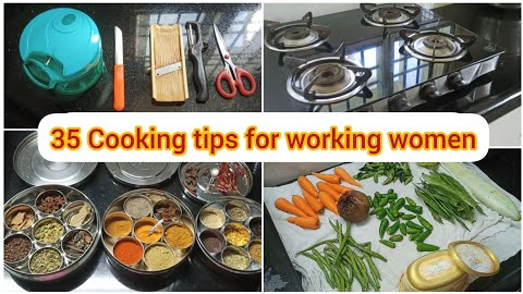 35 cooking and time Saving tips for working women / Time Management