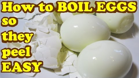 HARD BOILED EGGS - How to BOIL EGGS so they PEEL EASY and NO Eggshells Stick/Sticking! - HomeyCircle