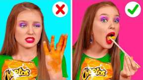 COOL FOOD HACKS FOR REAL FOODIES! || Yummy Kitchen Hacks by 123 Go! Gold
