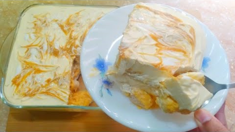 Mango delight recipe | Mango delight |mango delight easy recipe | mango dessert by Naz Kitchen