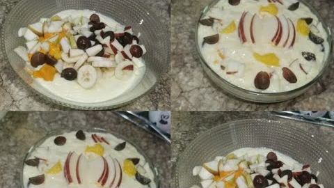 Fruit Custard Recipe | How To Make Fruit Custard At Home | Dessert Recipe | Fruit Custard |