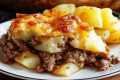 Ground Beef and Potato Casserole with 
