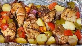 The Easiest One Pan Dinner with Chicken and Potatoes | Healthy Meal for Dinner