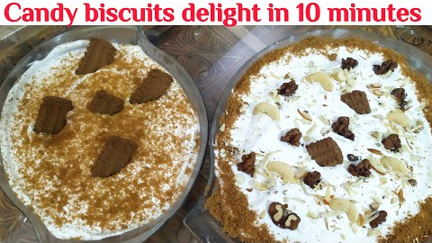 Delicious 10 Minutes Dessert Recipe | Candy biscuit delight | Candy delight Recipe | Chef Faisal