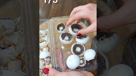 COOKING HACKS | Clean , Chop & Store Mushrooms 🍄 #shorts