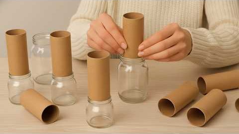 BETTER THAN IN THE STORE!😍 NO MORE THROWING AWAY GLASS JARS! HOME DECOR IDEAS! DIY