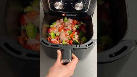Air Fryer Chicken & Veggies — Healthy Dinner in 20 Minutes 🍗🥦 Easy air fryer recipes