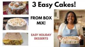 Box Cakes,3 Glow-Ups! EASY Thanksgiving Desserts Anyone Can Make! I Took Box Cakes to the NEXT Level