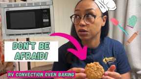 Baking Cookies in My RV Convection Oven Microwave Combo, Easy Motorhome Baking Tutorial with Recipe