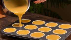 This festive dessert surprised everyone! I learned this trick at a Portuguese restaurant!