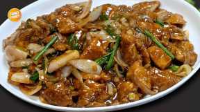 The Best Chicken and Onion Stir Fry Recipe, New Chicken & Vegetable Recipe by Samina Food Story