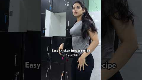 Easy Chicken Breast Recipe! ( 110 g protein ) #shorts#fitness#gym#gymgirl