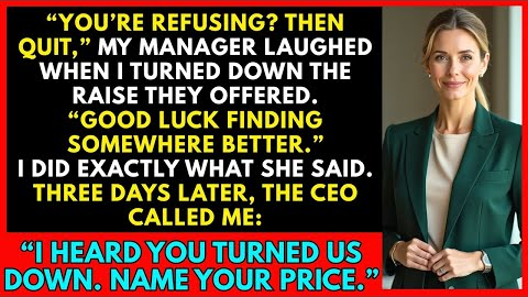 My Manager Mocked Me for Refusing the Raise- Then The CEO Called Me Personally.