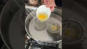 Easy Egg Poaching Hack #hacks