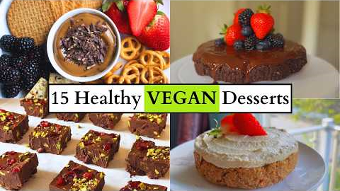 15 EPIC Healthy Dessert Recipes | Vegan, Gluten-Free & No Sugar Options