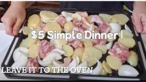 $5 Simple Dinner | Chicken & Vegetable Meal