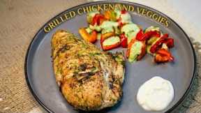 Easy Grilled Chicken and Vegetables | Low Carb High Protein Dinner #Tastydishes #healthy 
