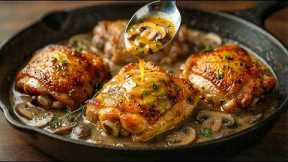 I Stopped Cooking  Chicken thighs Old Way — creamy garlic sauce with mushrooms | Kitchen Daily