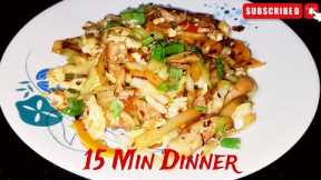 One Pan Chicken Veg Egg Stir Fry | Easy 15 Min Recipe 🍗🥚